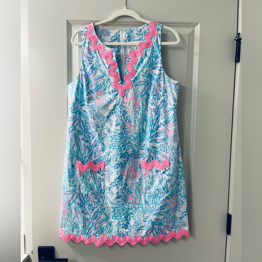 Lilly Pulitzer Romey Shift Romper Dress Via Del Mar Size 12